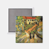 Aimant Van Gogh Village Street et Steps Auvers, Figures (Recto/Verso)