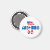 Aimant Vance Rubio 2028 (drapeau) (Recto/Verso)