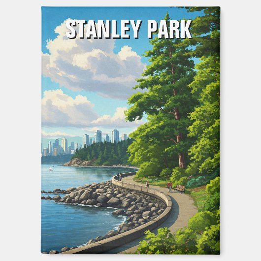 Aimant Vancouver Stanley Park Canada Travel (Recto)