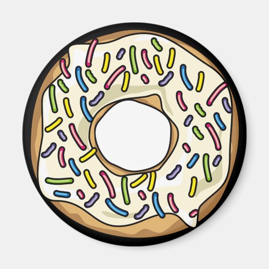 Aimant Vanille avec arrosage Donut (Devant)
