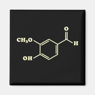 Aimant Vanille Vanillin Formule chimique moléculaire