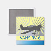 Aimant Vans RV-6 (Recto/Verso)