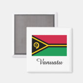 Aimant Vanuatu Drapeau (Recto/Verso)