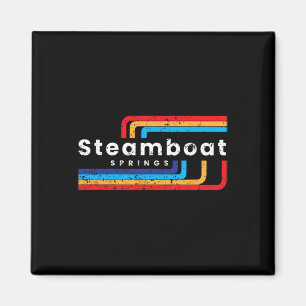 Aimant Vapeur Springs Colorado Ski Vintage Steamboa