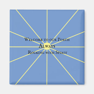 Aimant Variation Porch Spirit   Bleu  