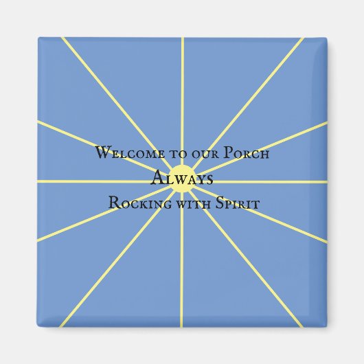 Aimant Variation Porch Spirit | Bleu | (Devant)