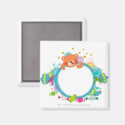 Aimant Variété de bonbons (Recto/Verso)