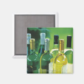 Aimant Variété de bouteilles de vin (Recto/Verso)