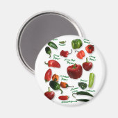 Aimant Variétés de chili (Recto/Verso)