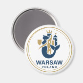 Aimant Varsovie Pologne Europe (Recto/Verso)