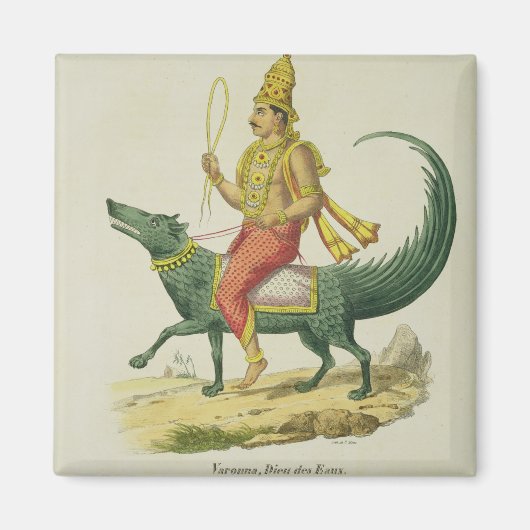 Aimant Varuna, Dieu des Océans, gravée par Charles Eti (Devant)