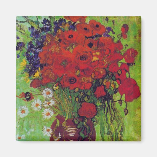 Aimant Vase avec Cornflowers et Poppies, Van Gogh (Devant)