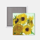 Aimant Vase avec douze tournesols, Van Gogh Art (Recto/Verso)