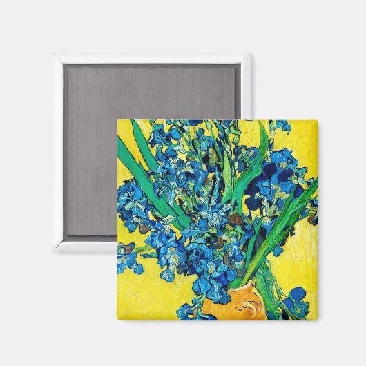 Aimant Vase avec Irises, Van Gogh (Recto/Verso)