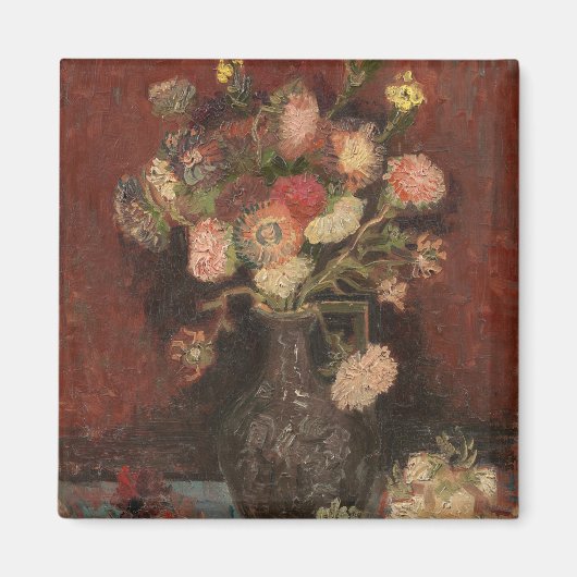 Aimant Vase avec les chinois maîtres et gladioli van Gogh (Devant)