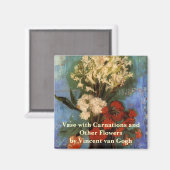 Aimant Vase avec oeillets par Vincent van Gogh (Recto/Verso)