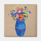 Aimant Vase de fleurs, Redon (Devant)