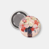 Aimant Vase De Peonies Par Claude Monet (Recto/Verso)