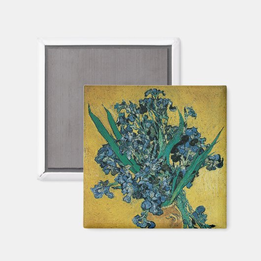 Aimant Vase Still Life avec Irises par Vincent van Gogh (Recto/Verso)