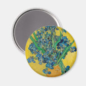 Aimant Vase Van Gogh avec Iris Classic Impressionnisme (Recto/Verso)