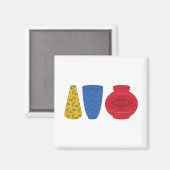Aimant Vases Égyptiens Modernes (Recto/Verso)