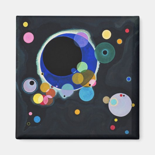 Aimant Vassily Kandinsky Plusieurs cercles (Devant)