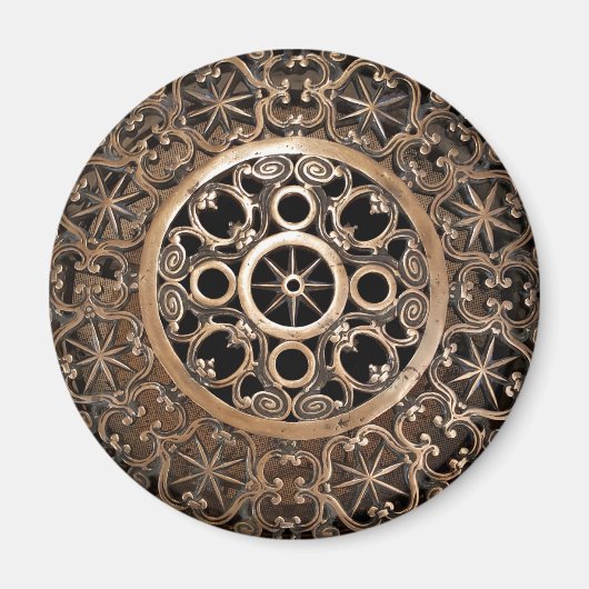 Aimant Vatican ancient metal bronze steampunk mysterious (Devant)