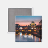 Aimant Vatican La Nuit Église Catholique Romaine (Recto/Verso)