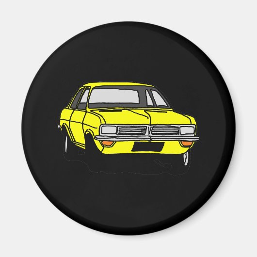 Aimant Vauxhall jaune Viva HC (Devant)