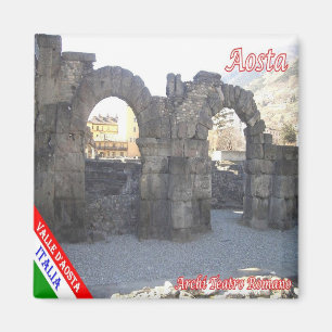 Aimant VDA004 AOSTA, ARCHES DU THÉÂTRE ROMAIN, Frigo