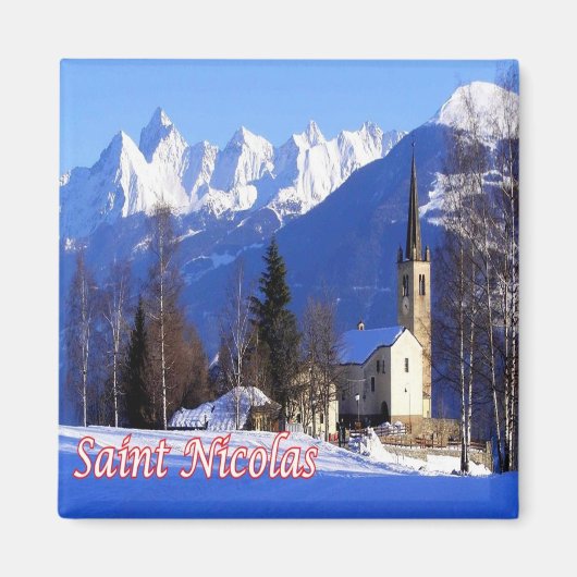 Aimant VDA014 SAINT-NICOLAS - Vallée d'Aoste - Frigo (Devant)