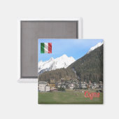 Aimant VDA031 COGNE, Vallée d'Aoste, Italie, Frigo (Recto/Verso)