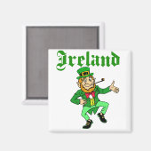 Aimant Vector - Leprechaun Irlande (Recto/Verso)