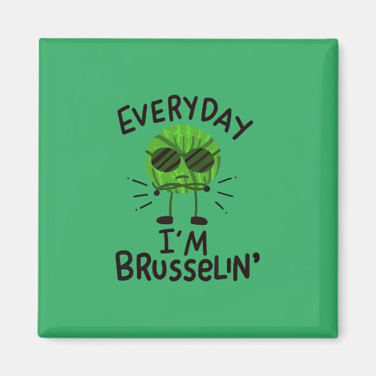 Aimant Vegan Brussels Sprouts (Devant)