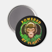 Aimant Vegan Gorilla - Propulsé Par Citation Plante (Recto/Verso)
