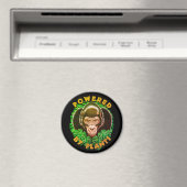 Aimant Vegan Gorilla - Propulsé Par Citation Plante (In Situ (Lave-vaisselle))