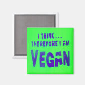 Aimant Vegan Love Animaux Manger Plante (Recto/Verso)