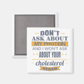 Aimant Vegan Ne questionnez pas sur ma protéine (Recto/Verso)