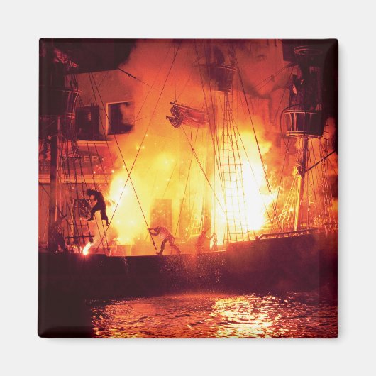 Aimant Vegas - Île au trésor - Explosion, Abandon navire (Devant)