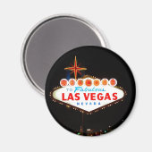 Aimant Vegas Inscrivez-vous Éclairage (Recto/Verso)