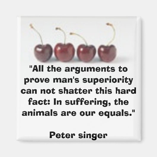 Aimant végétarien (Devant)