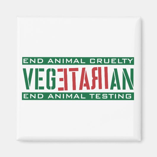 Aimant Végétarien Irate (Devant)