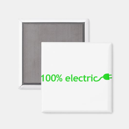 Aimant Véhicule 100% électrique (Recto/Verso)