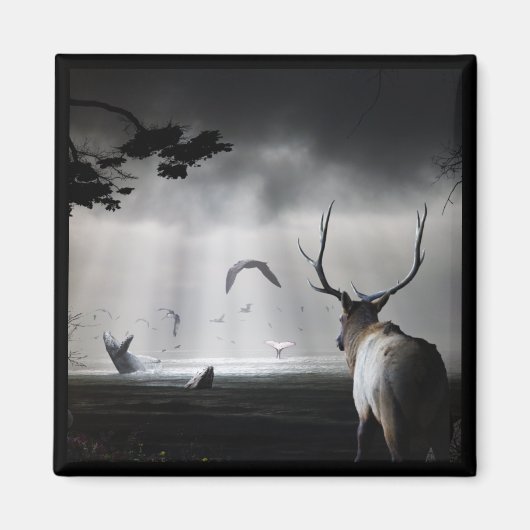 Aimant Veille baleine (Devant)