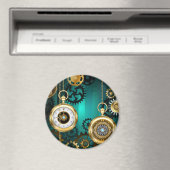 Aimant Veille bijoux Steampunk sur un Arrière - plan vert (In Situ (Lave-vaisselle))