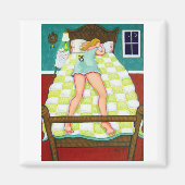 Aimant Veille nocturne - Chihuahua en service (Devant)