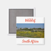 Aimant Velddrif West Coast Fleurs sauvages Afrique du Sud (Recto/Verso)
