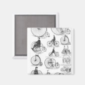 Aimant Vélo à grande roue Penny Farthing (Recto/Verso)