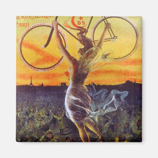 Aimant Vélo-Art vintage (Devant)