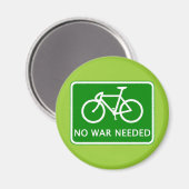 Aimant Vélo Aucun produit de guerre nécessaire (Recto/Verso)